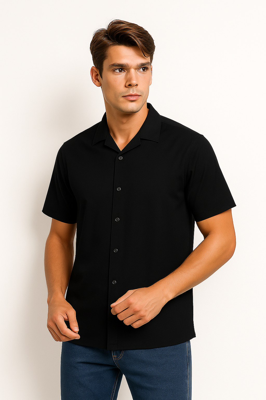 Black Oversized Street Shirt