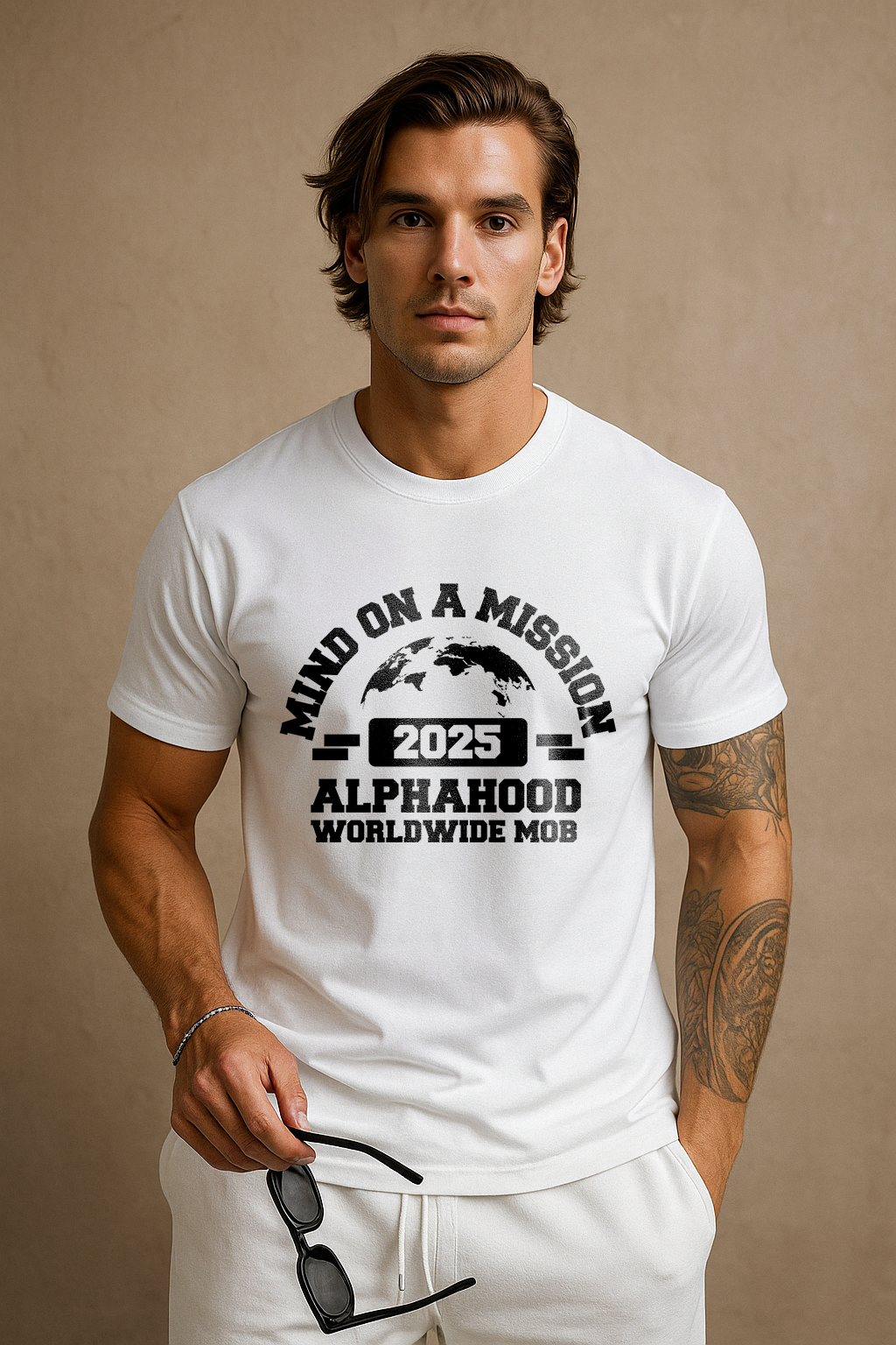 Alpha Mob Stretch Tee – White