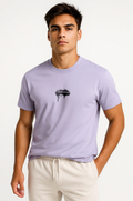 Lavender Unisex Streetwear T-Shirt – Stretch Fit Drip Graphic