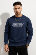 Alphahood Streetwear Sweatshirt – Navy Blue | Relaxed Fit Heavyweight Crewneck