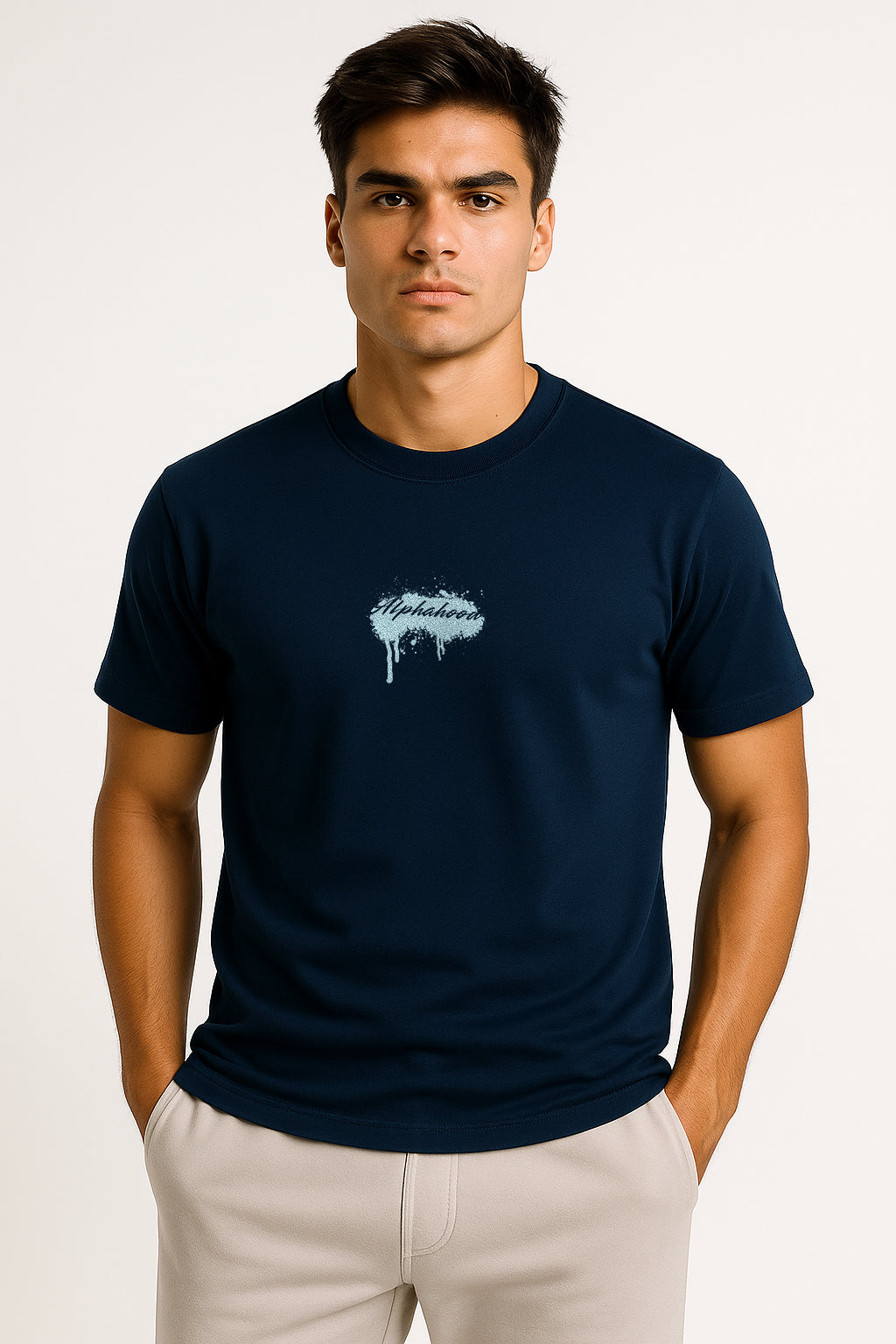 Navy Unisex Streetwear T-Shirt –  Minimal Streetwear Drip