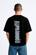 Alphahood Black Oversized Terry Tee – Elevate the Street Edition