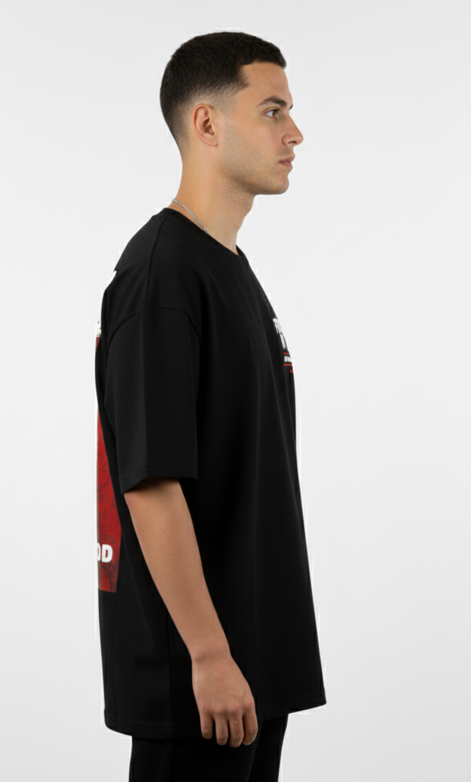 Alphahood Forever in the Alpha Oversized Tee – Black