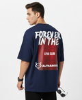 Alphahood Forever in the Alpha Oversized Tee – Navy Blue