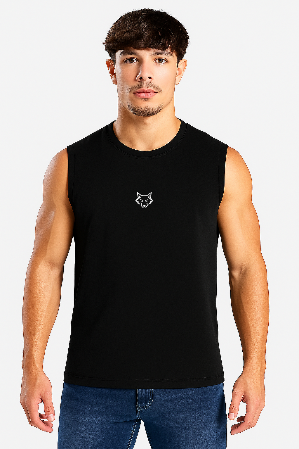 Alphahood  Black Sleeveless T-shirt | Vest