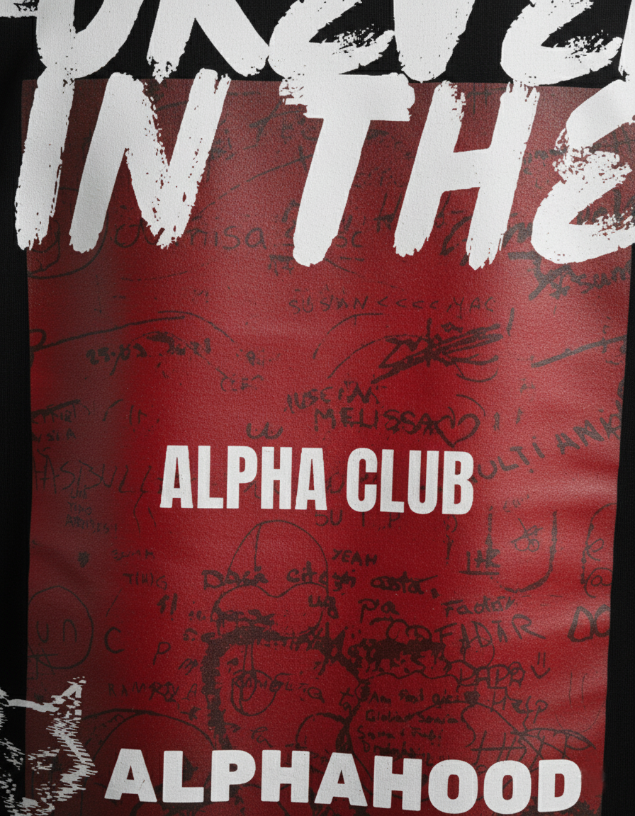 Alphahood Forever in the Alpha Oversized Tee – Black