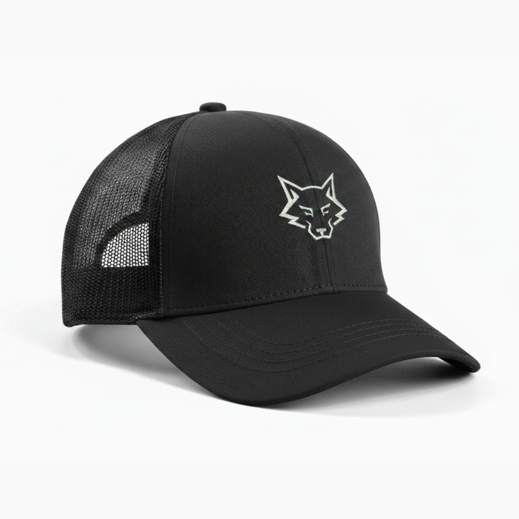 Alphahood Black Trucker Cap