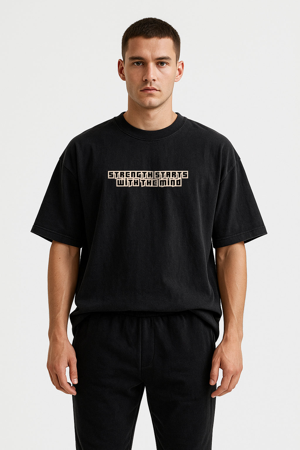 Alphahood Alpha Mind Oversized Streetwear T-Shirt – Black | Premium Graphic Tee