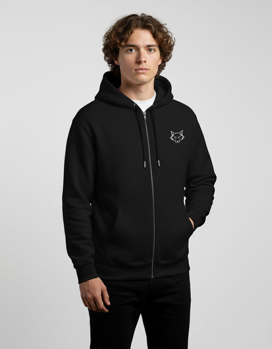 Alphahood Unisex Heavyweight Zip Hoodie – Black
