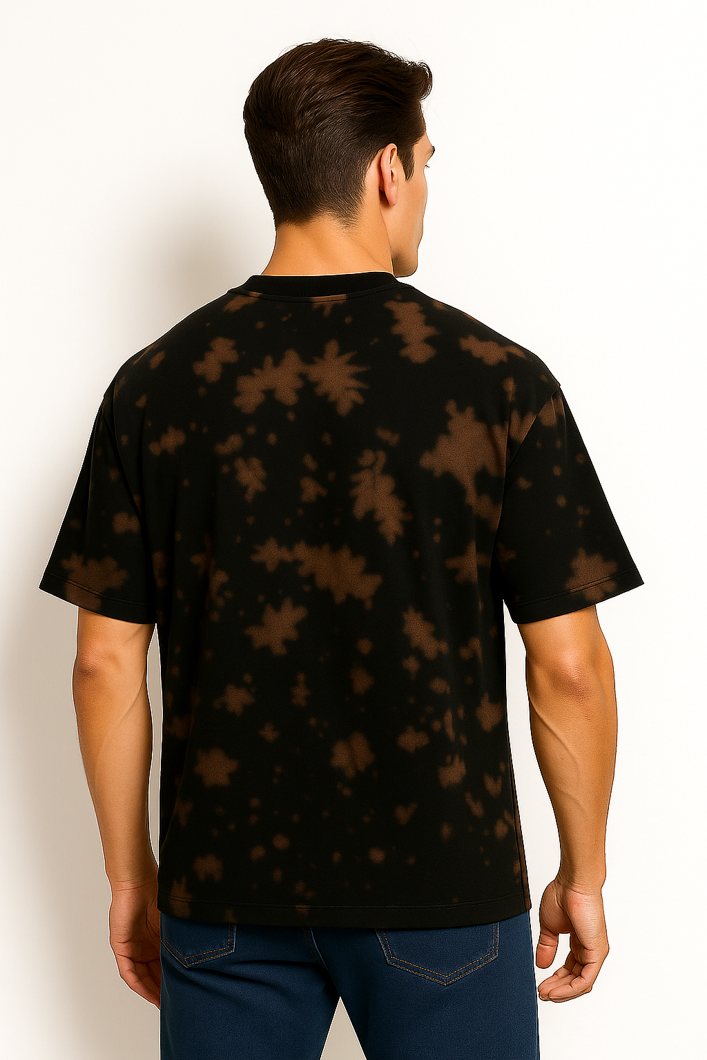 Alphahood Abyss Fade Oversized Tie-Dye Tee – BrownBlack
