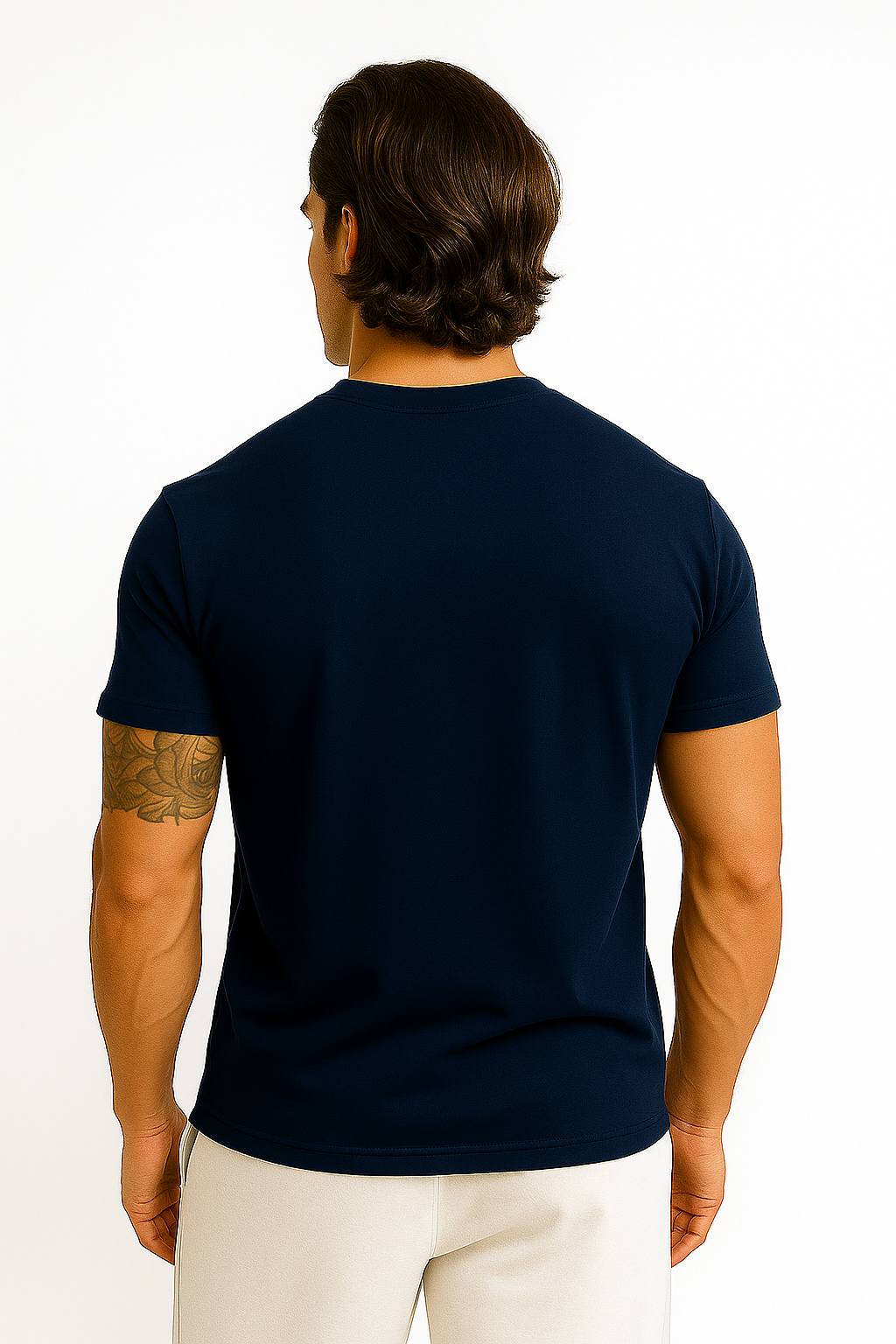 Alpha Mob Stretch Tee – Navy Blue