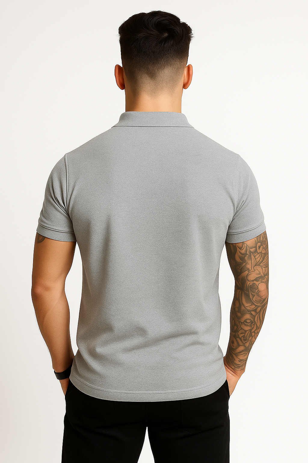 Alphahood Polo – Grey Melange