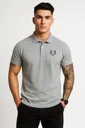 Alphahood Polo – Grey Melange