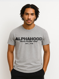 Grey Melange Alpha Code Tee