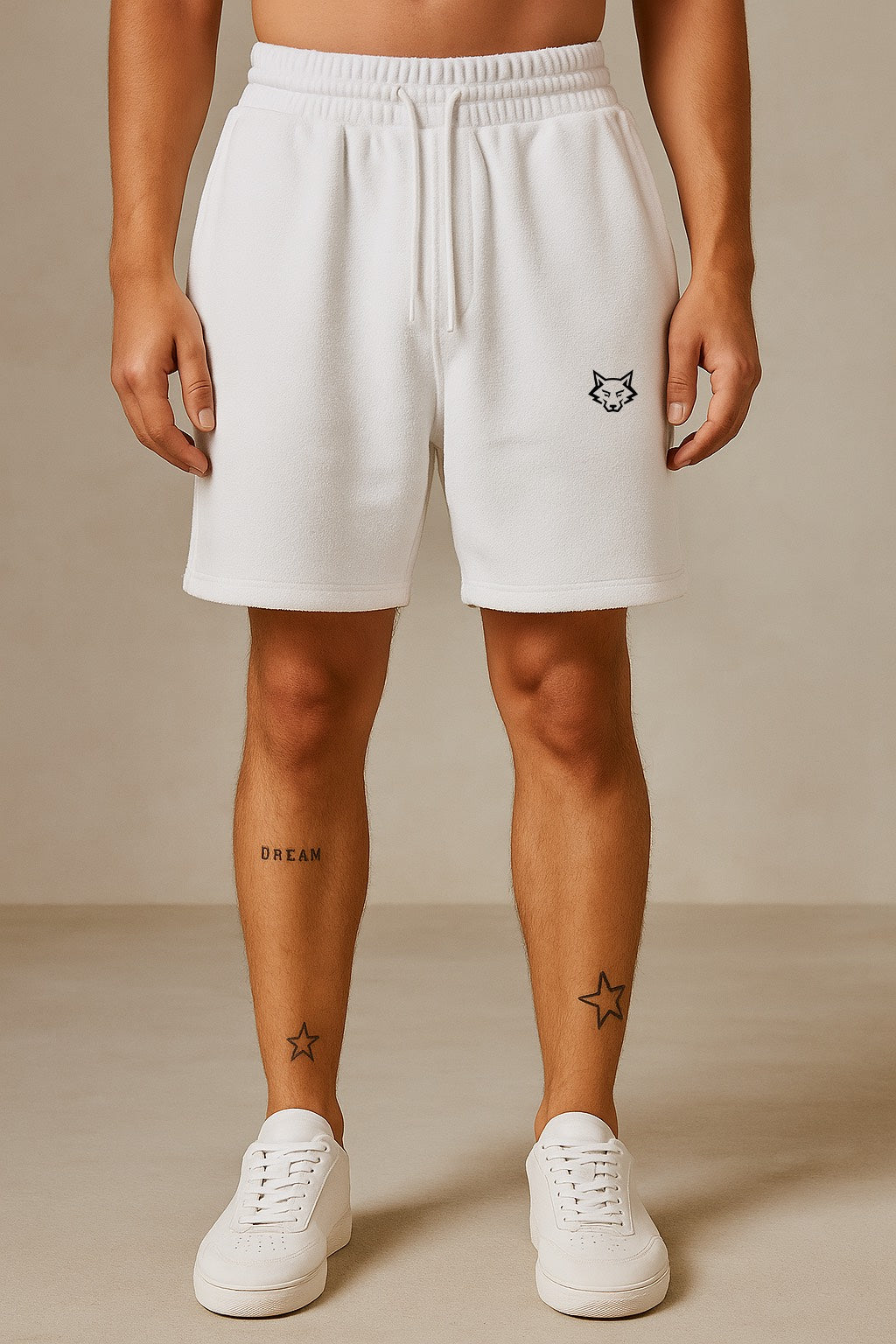 Alphahood Unisex Terry Shorts – Arctic White