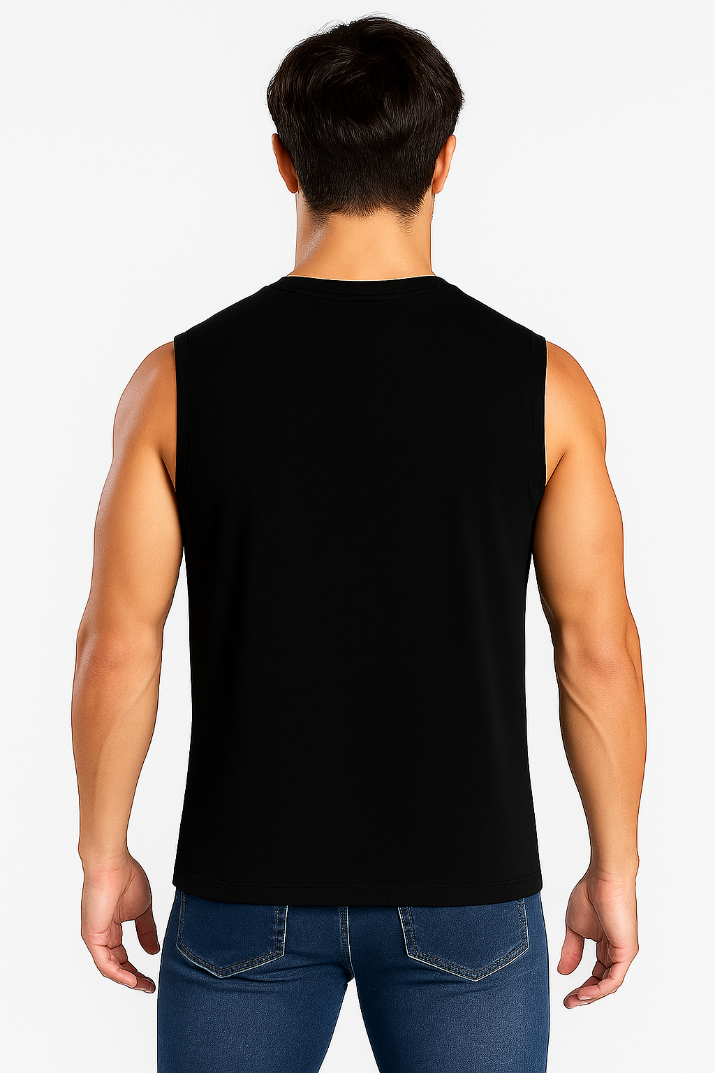 Alphahood  Black Sleeveless T-shirt | Vest