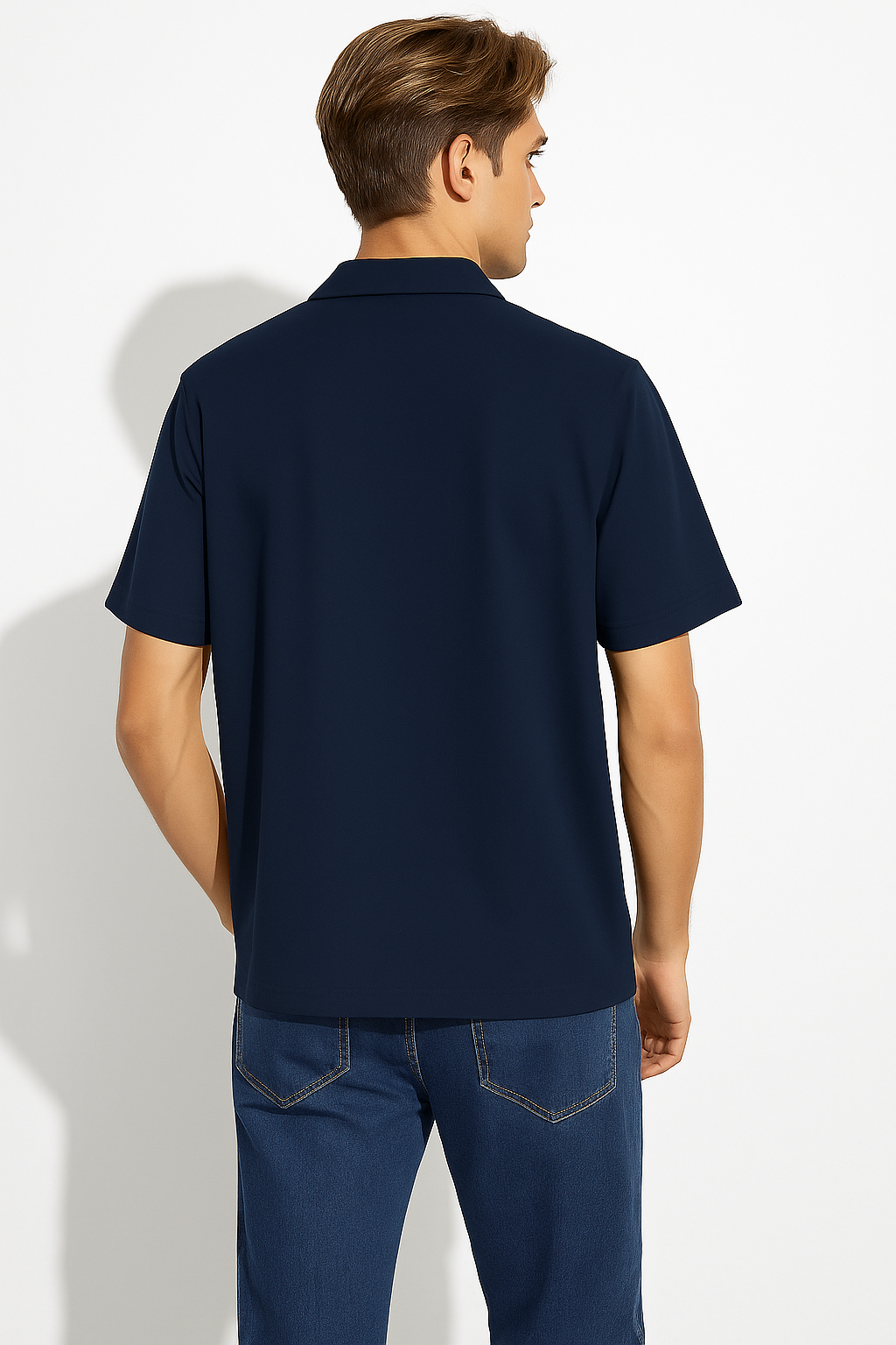 Navy Oversized Street Shirt