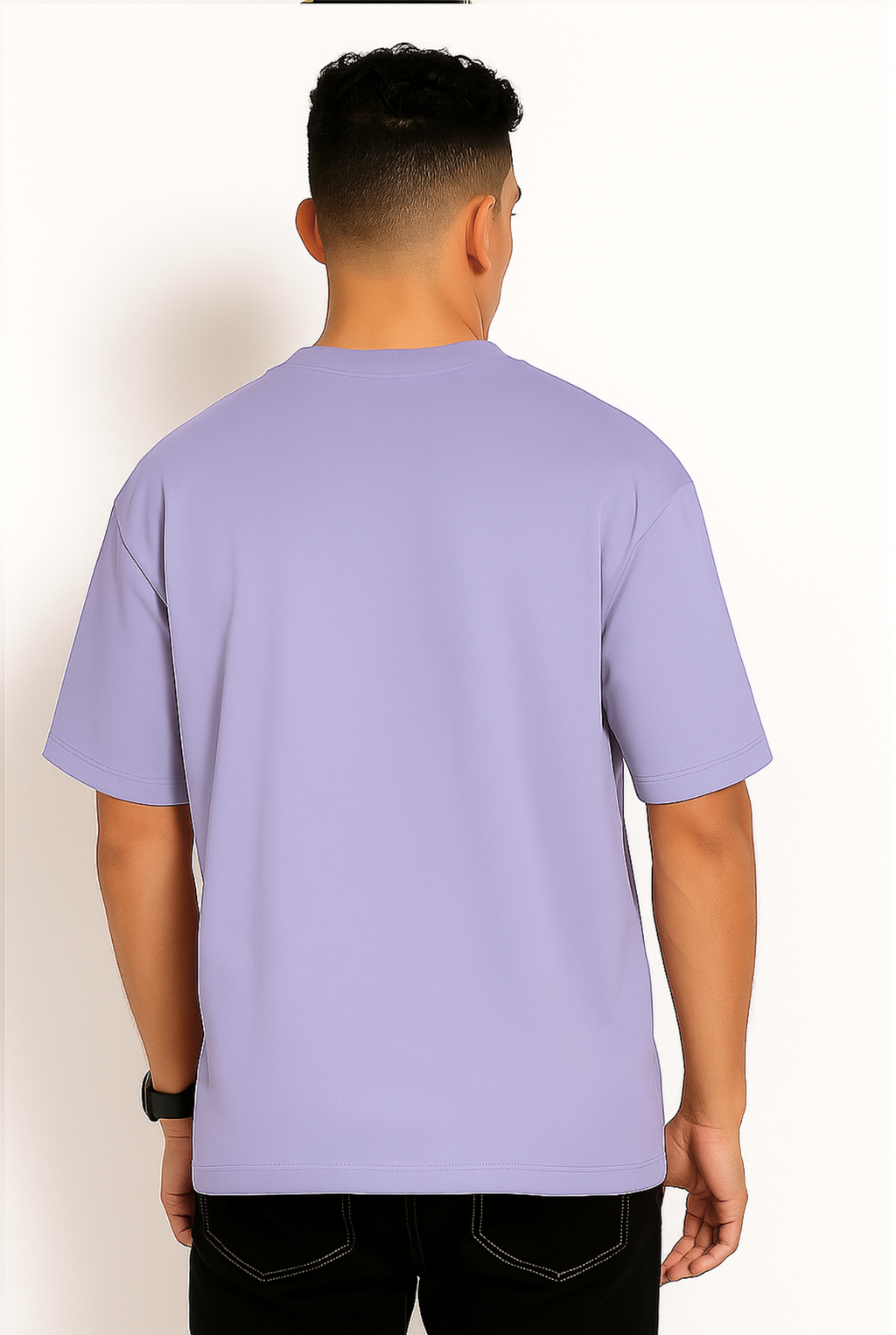 Alphahood Oversized Terry T-Shirt – Lavender | Minimalist Streetwear