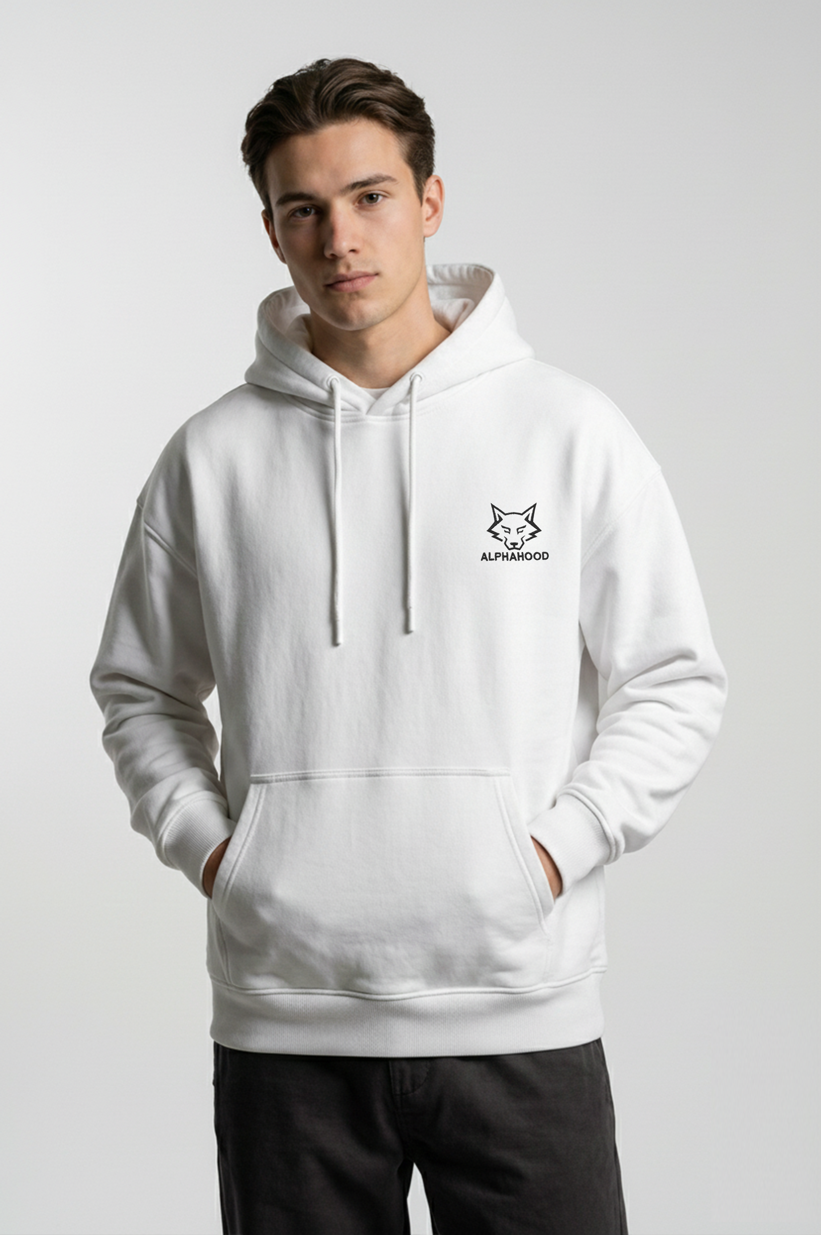 Alphahood Signature Hoodie – White Ascend