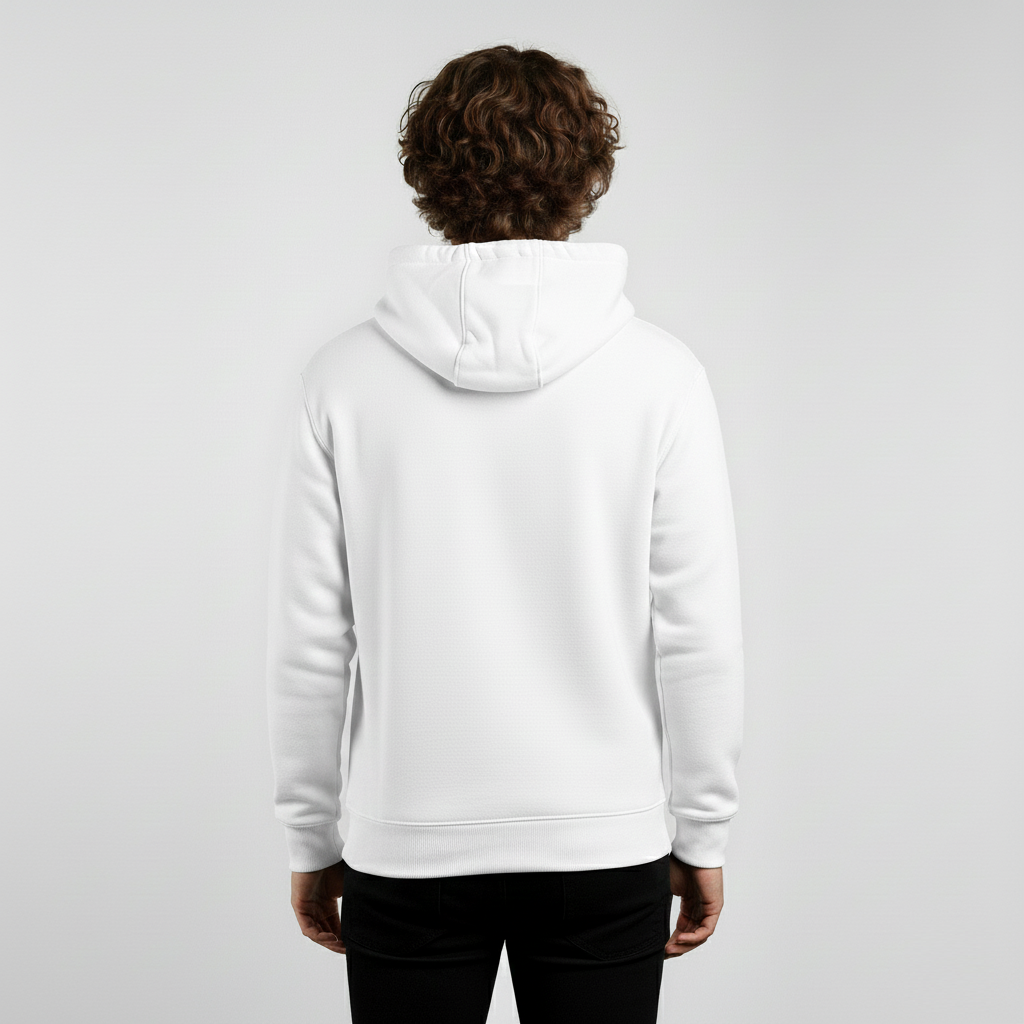 Alphahood Unisex Core Logo Hoodie – White
