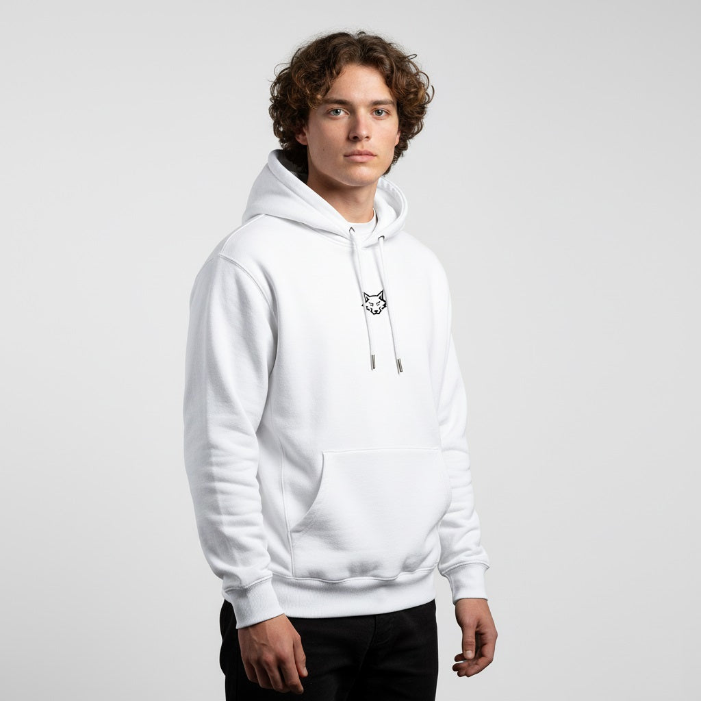 Alphahood Unisex Core Logo Hoodie – White