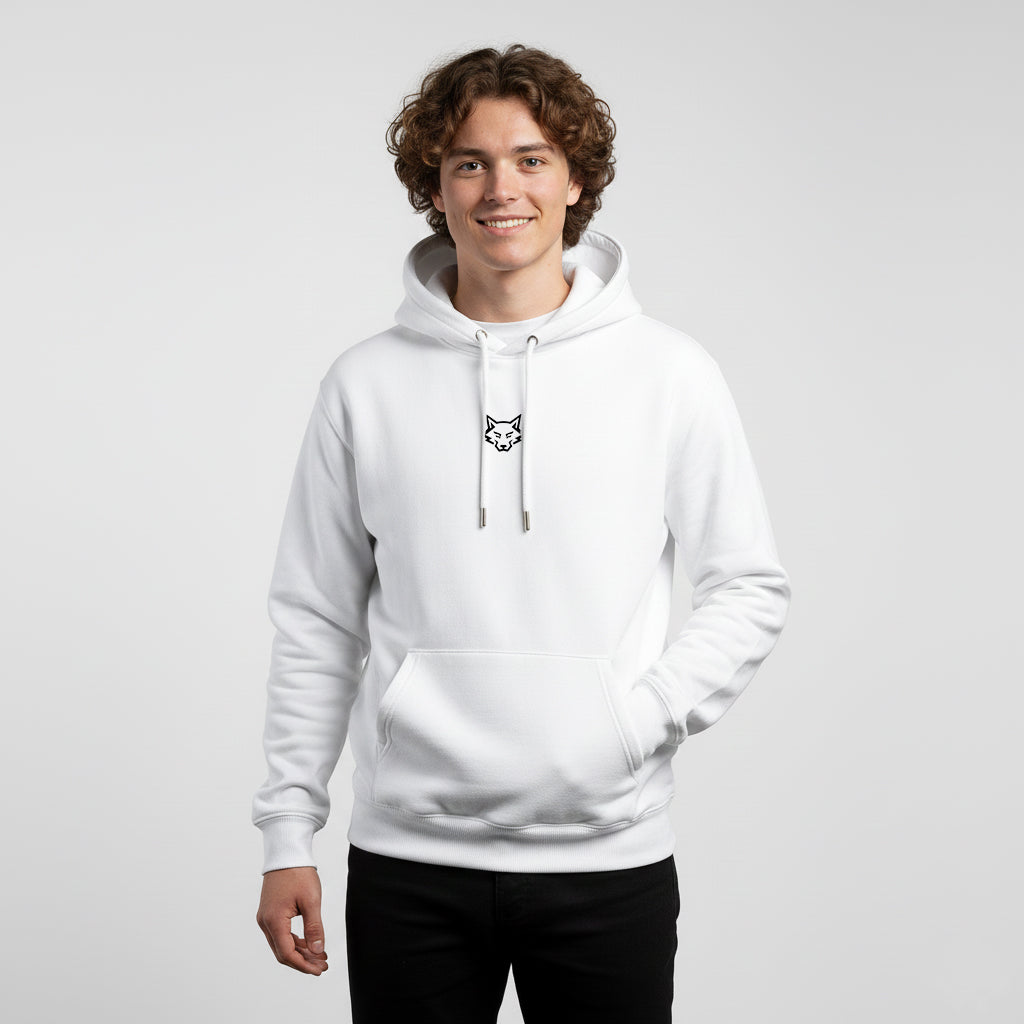 Alphahood Unisex Core Logo Hoodie – White