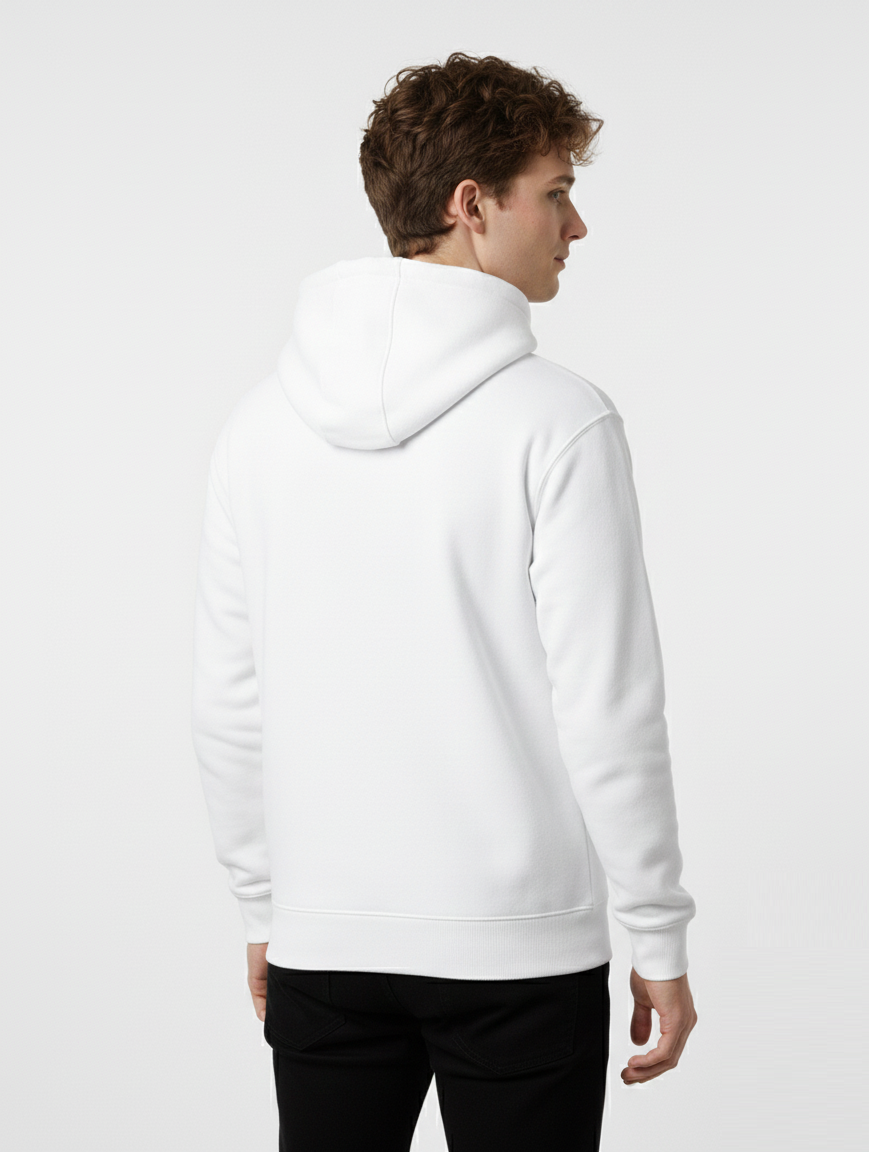 Alphahood Unisex Heavyweight Zip Hoodie – White
