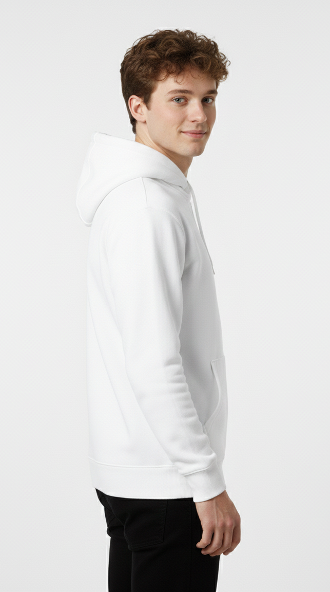 Alphahood Unisex Heavyweight Zip Hoodie – White