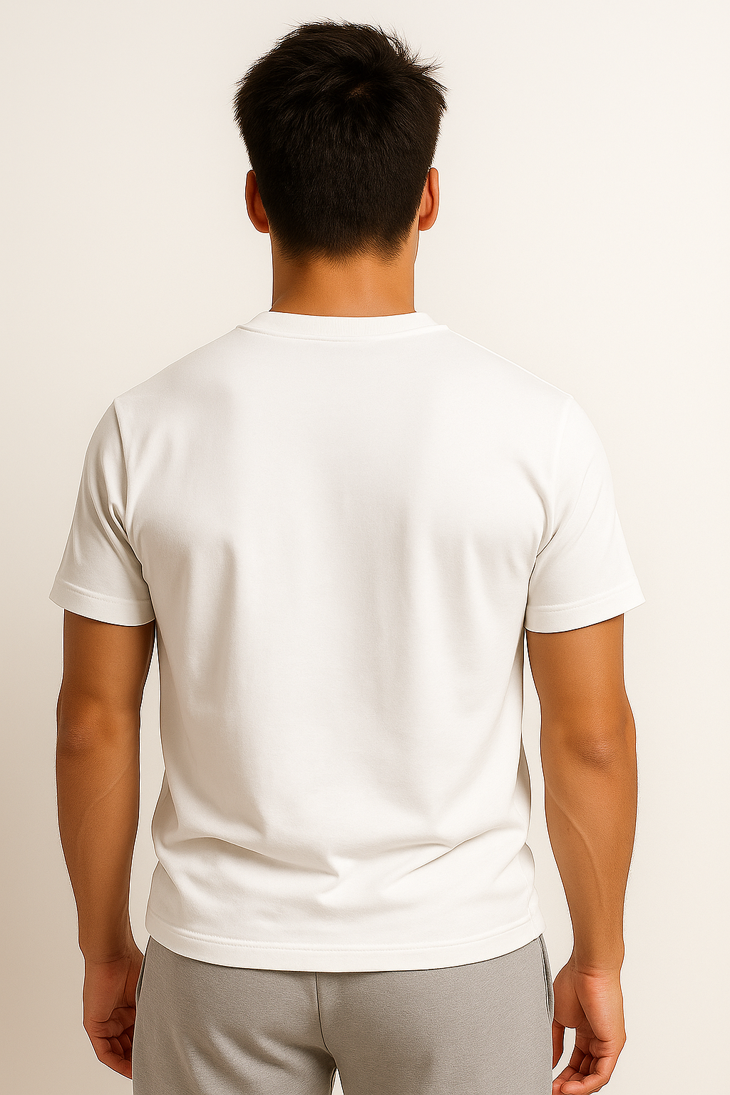 White Unisex Stretch Fit T-Shirt – Minimalist Streetwear Drip