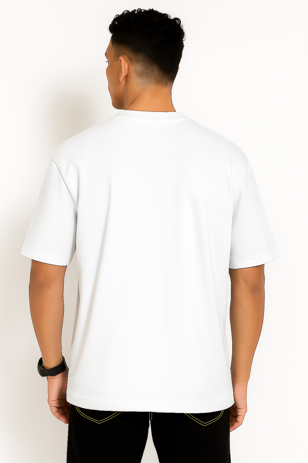 Alphahood Oversized Terry T-Shirt – White | Premium Streetwear Essential