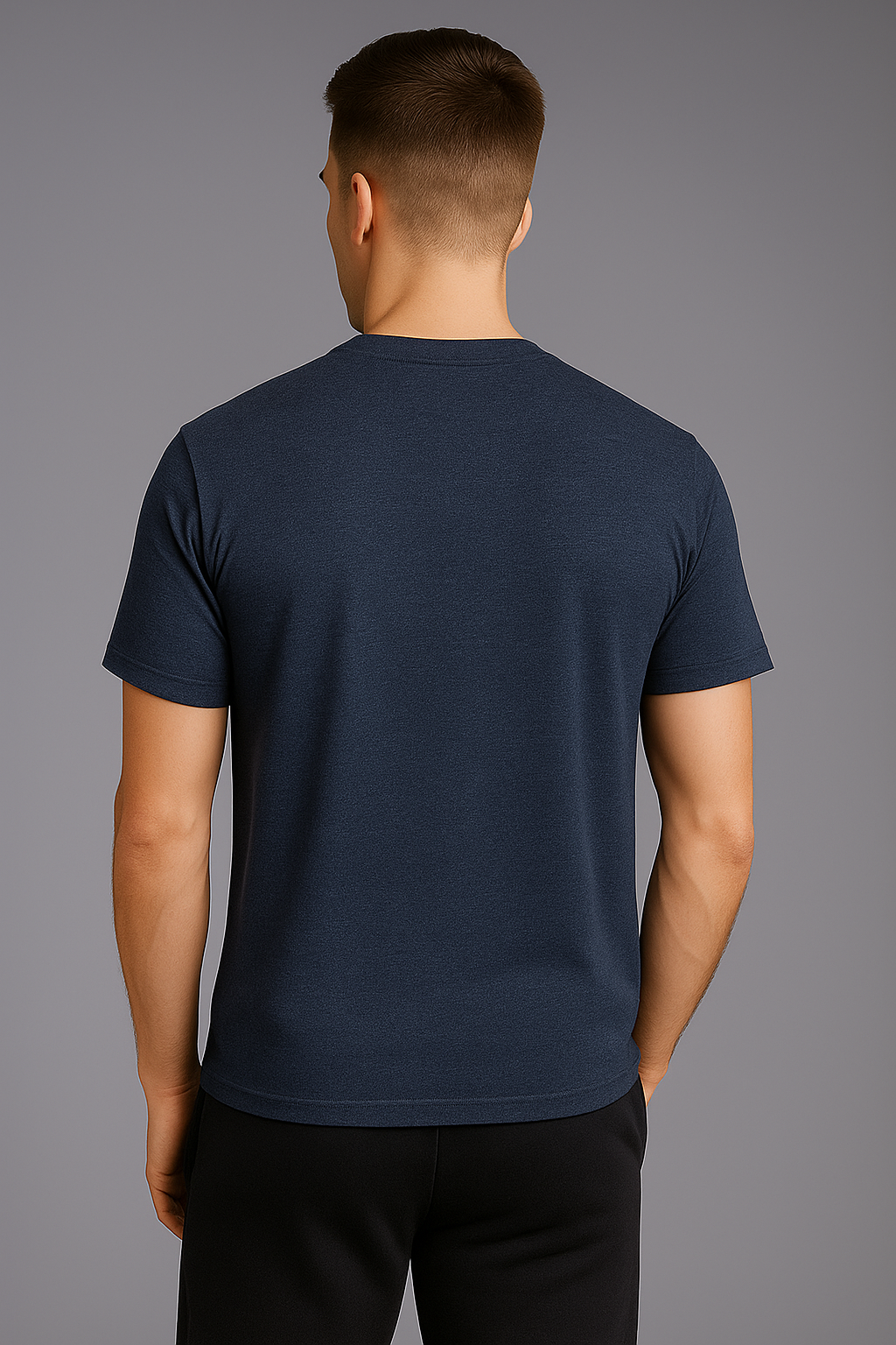 Navy Melange Legacy Core T-Shirt