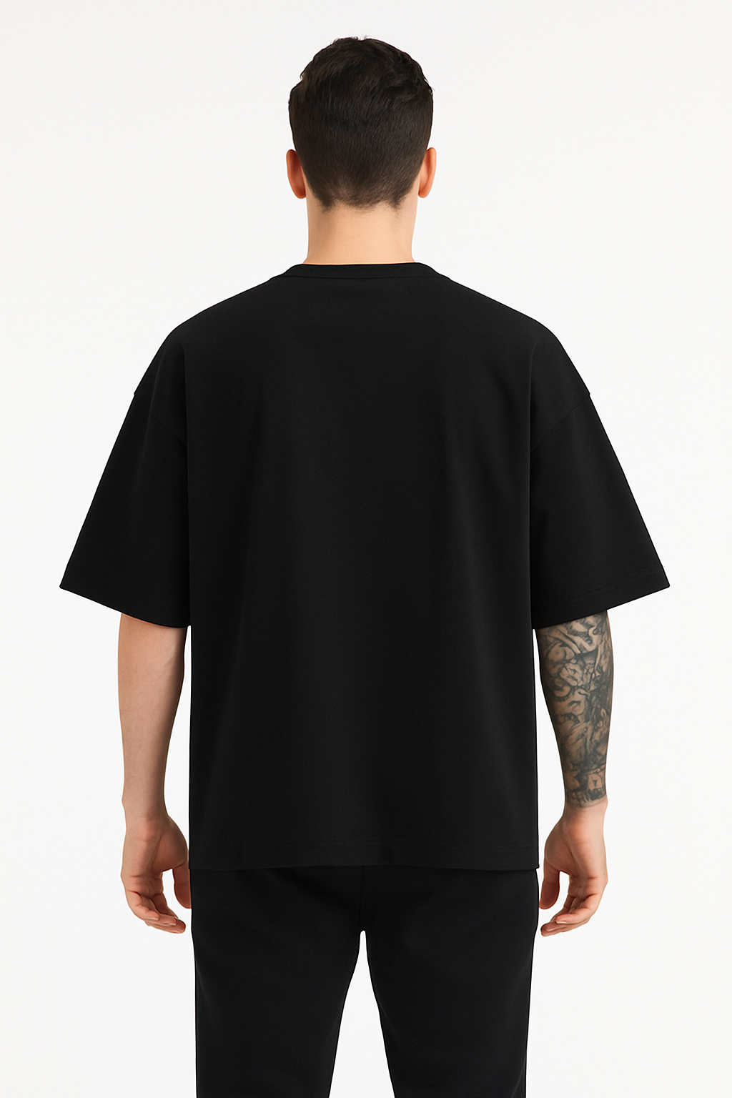 Black Crest Oversized T-Shirt