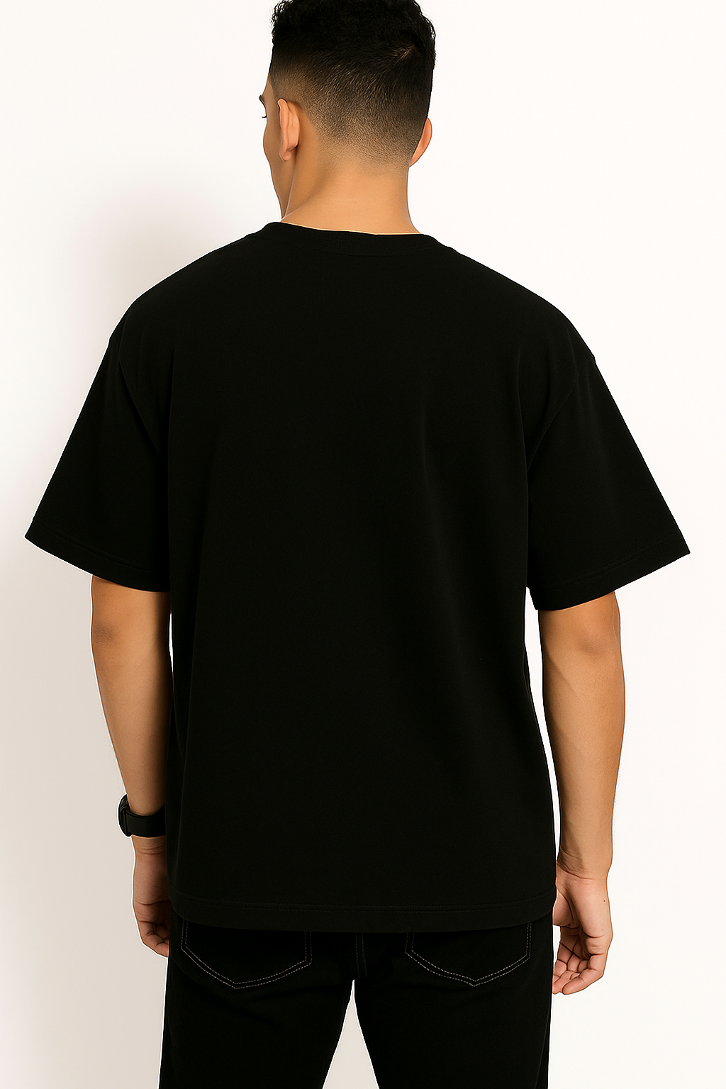 Alphahood Oversized Terry T-Shirt – Black | Premium Oversized Streetwear